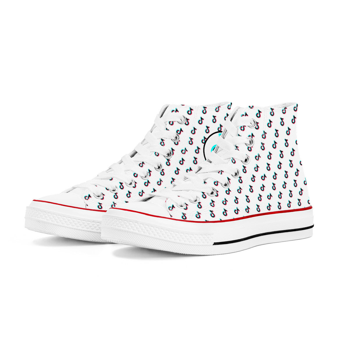 TikTok High Top Canvas Shoes - White TikTok sneakers - SD-style-shop