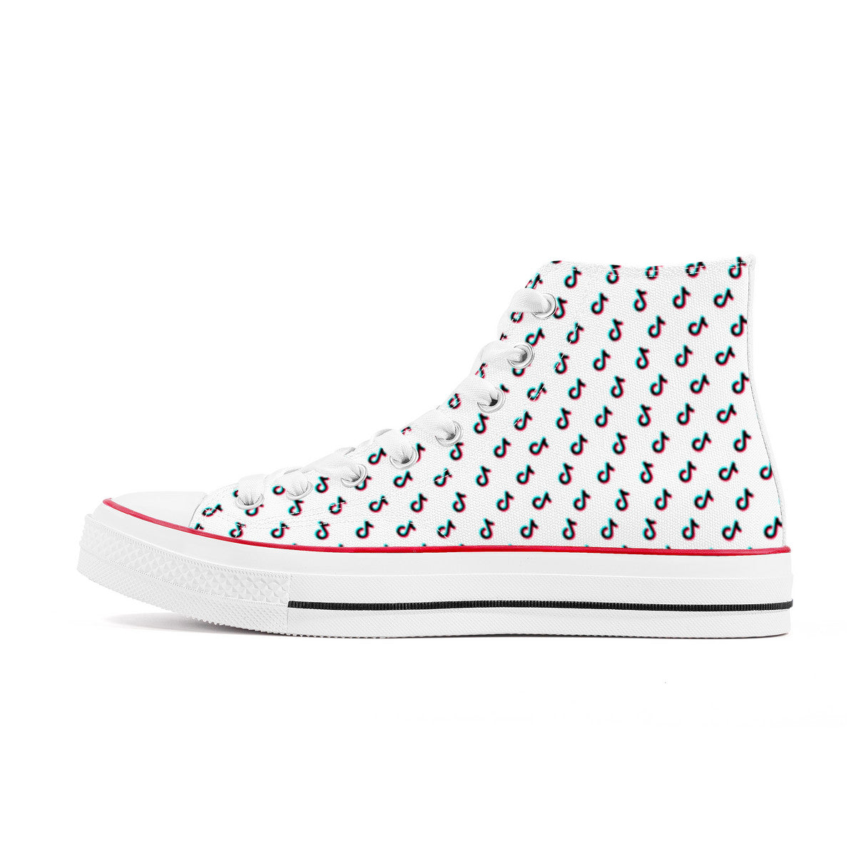 TikTok High Top Canvas Shoes - White TikTok sneakers - SD-style-shop