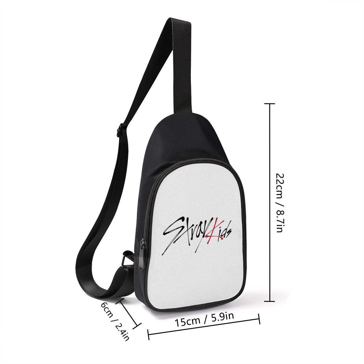 Stray Kids Chest Bag - White Cross body bag StrayKids Logo