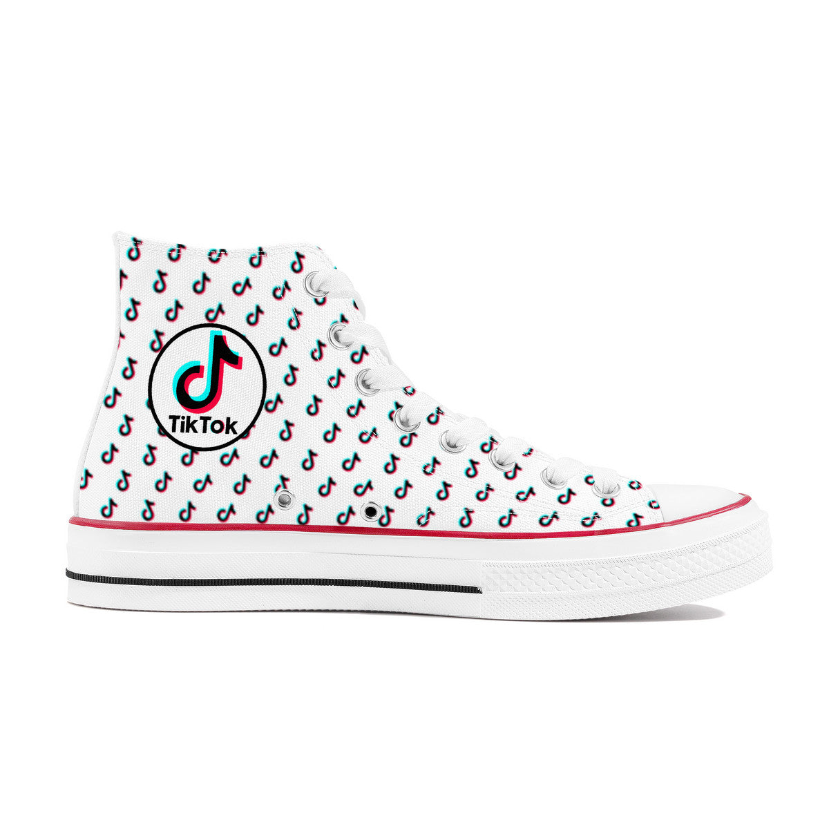 TikTok High Top Canvas Shoes - White TikTok sneakers - SD-style-shop