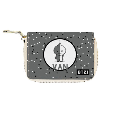 BT21 VAN - BTS Wallet Zipper Card Holder