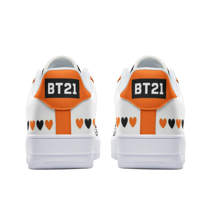 BT21 RJ Low Top Leather Sneakers