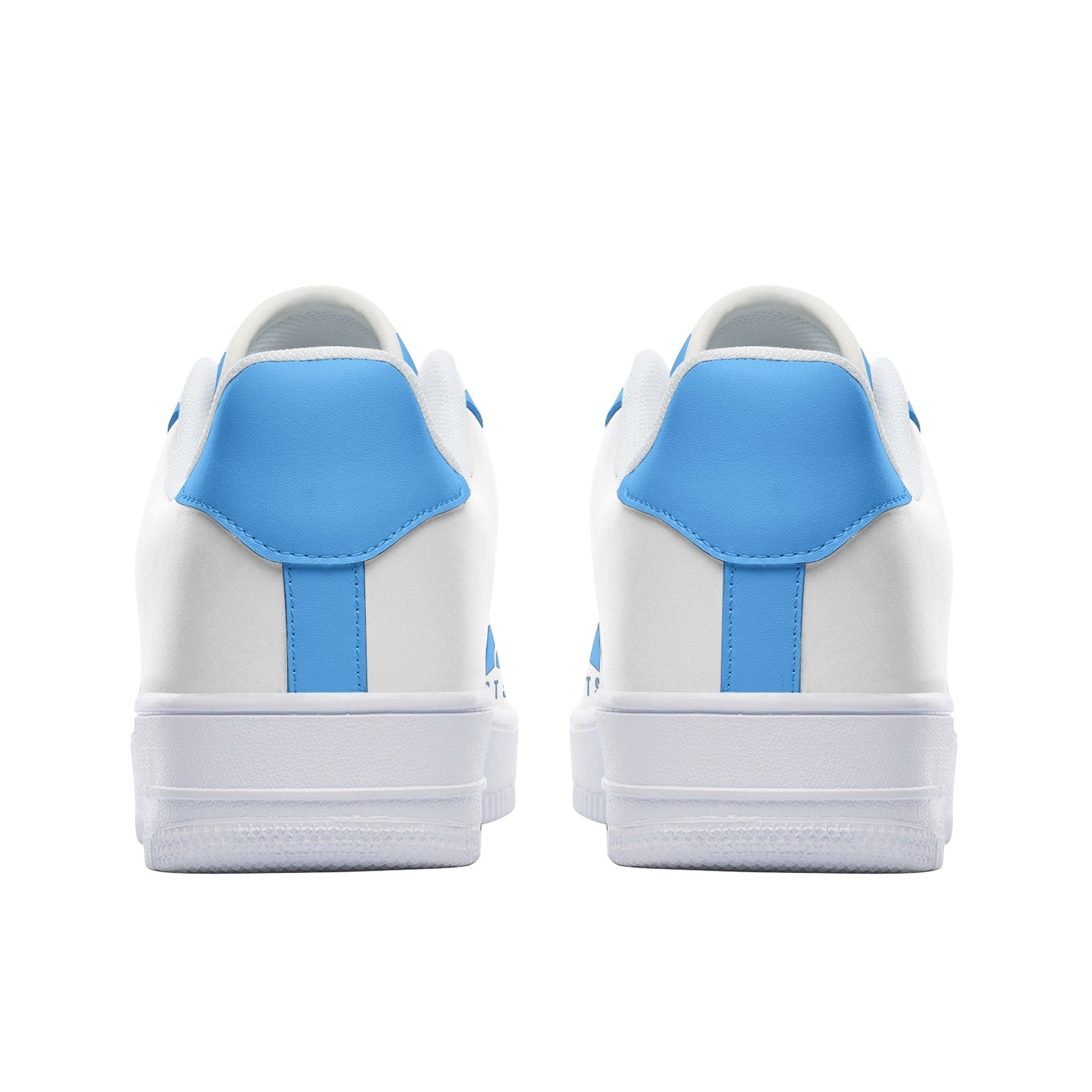 BTS Logo Unisex Low Top Leather Sneakers Light Blue - SD-style-shop