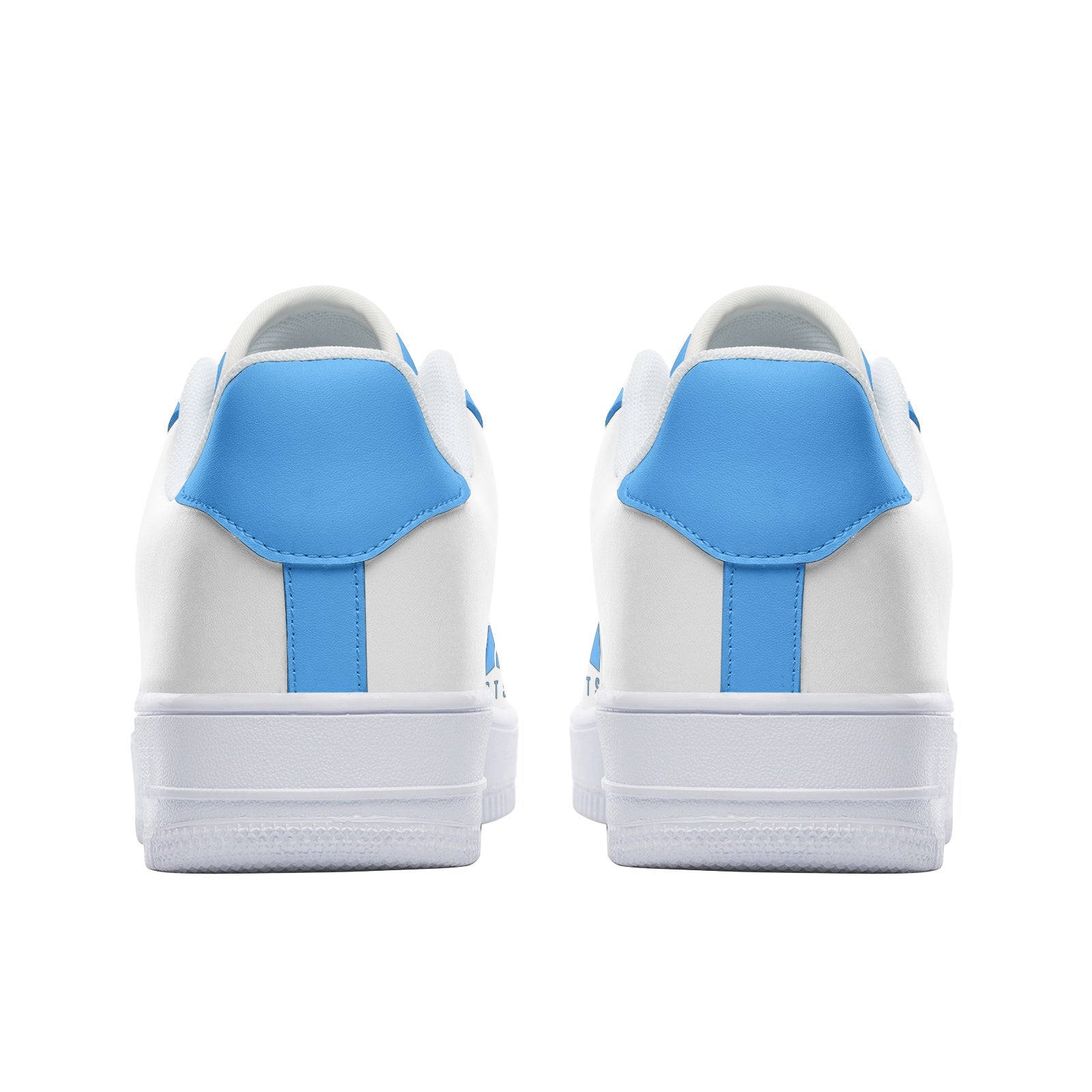 BTS Logo Unisex Low Top Leather Sneakers Light Blue - SD-style-shop