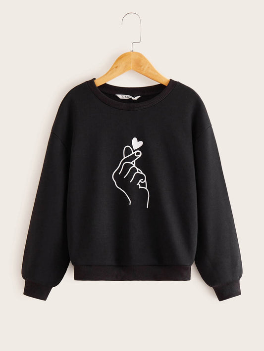  Fingerheart sweatshirt Girls - SD-style-shop