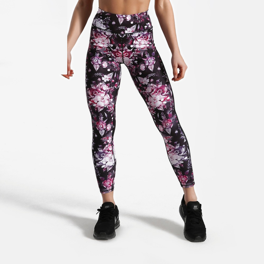 Flower Printed Workout Leggings - SD-style-shop