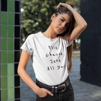 Ballet tshirt, Plié Chassé Jeté All day - SD-style-shop