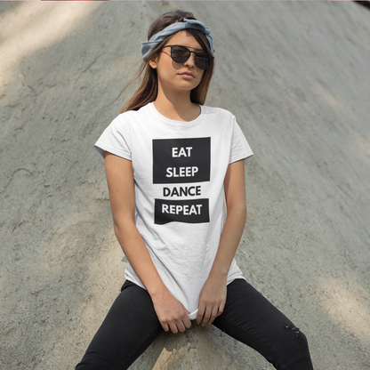 Eat Sleep Dance Repeat T-shirt Short-Sleeve Unisex dancer T-Shirt - SD-style-shop