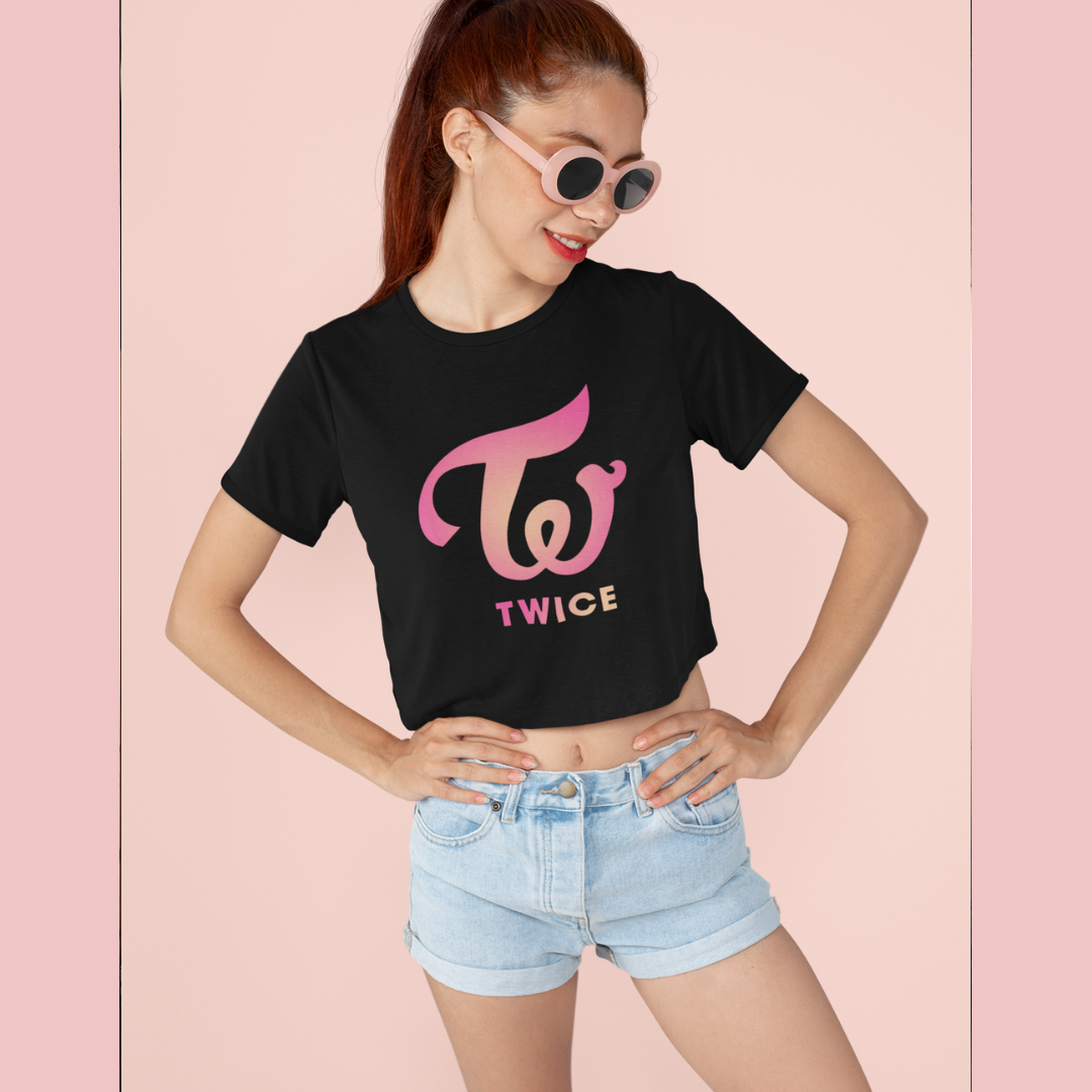 Twice logo crop top shirt kpop - SD-style-shop