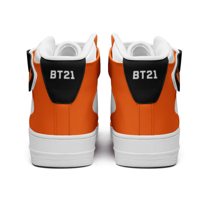 BT21 RJ Unisex high Top Leather Sneakers