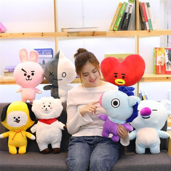 Bt21 Pluche Pillow doll TATA VAN COOKY CHIMMY SHOOKY KOYA RJ MANG - SD-style-shop