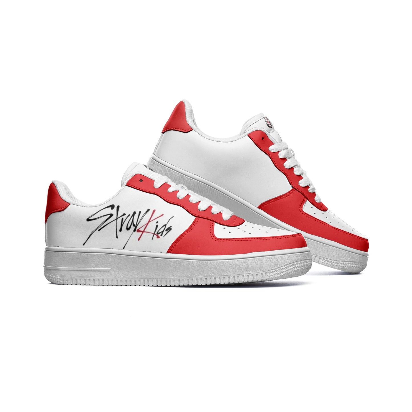 Red Low Top Stray Kids Sneakers