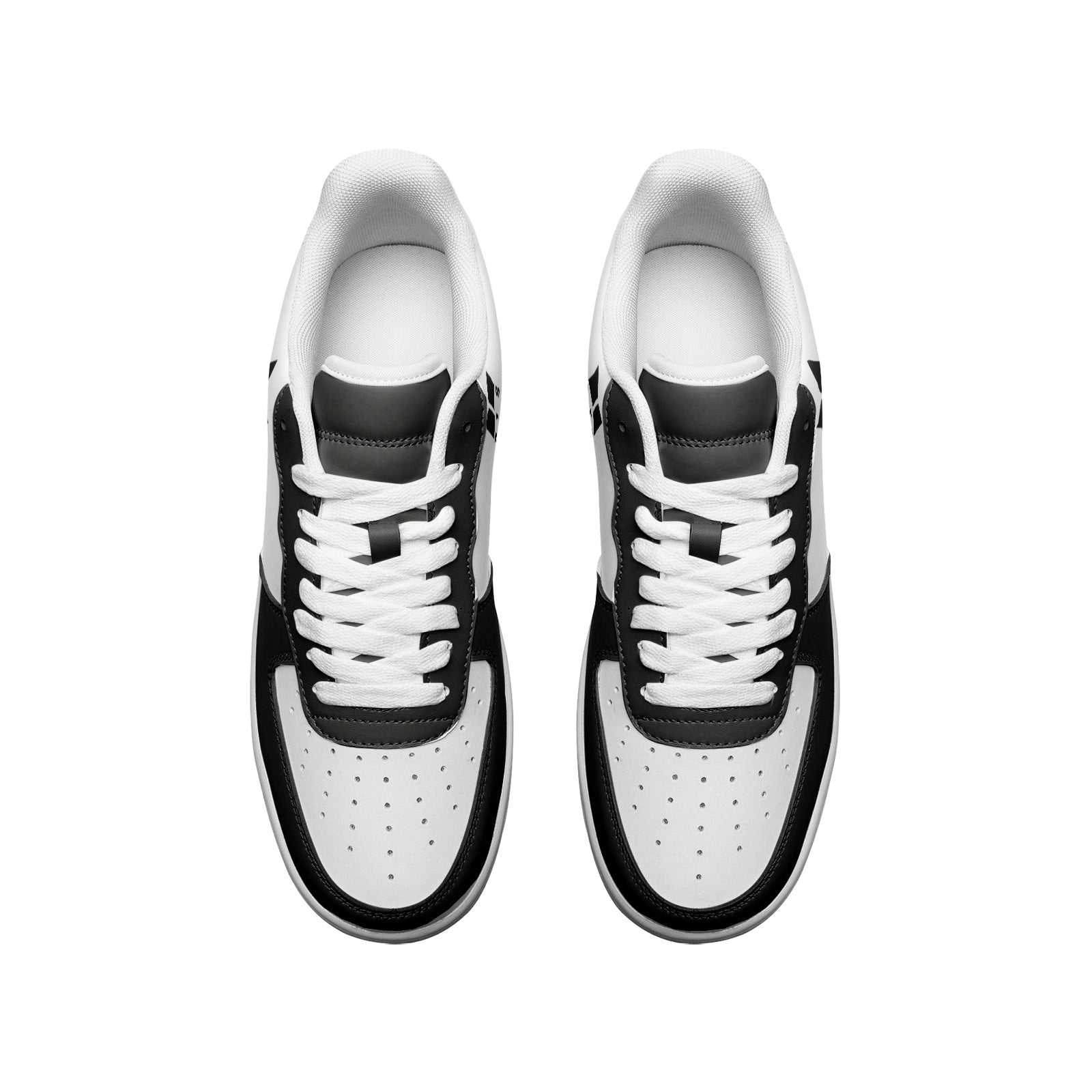 BTS Logo Unisex Low Top Leather Sneakers Black - SD-style-shop