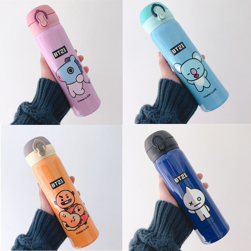 BT21 Thermos Water flask Stainless Steel - SD-style-shop