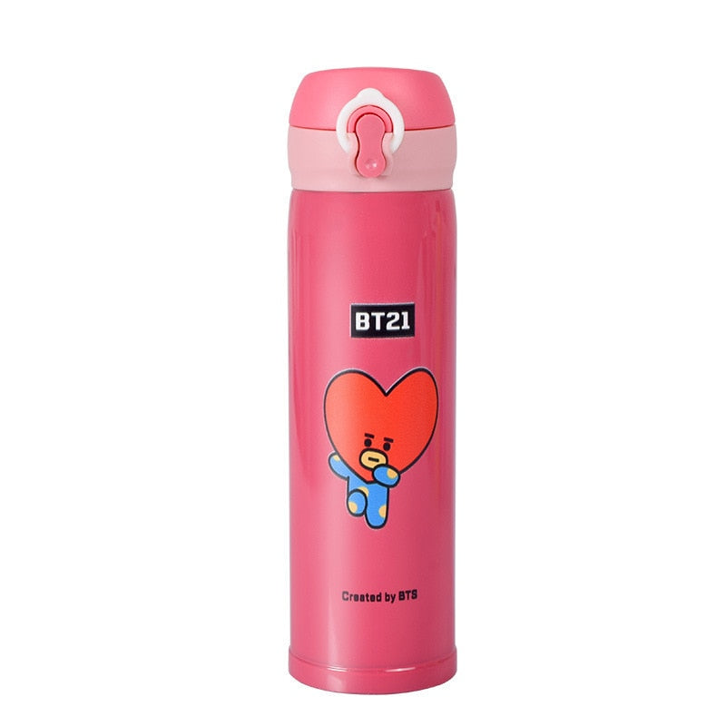 BT21 Thermos Water flask Stainless Steel - SD-style-shop