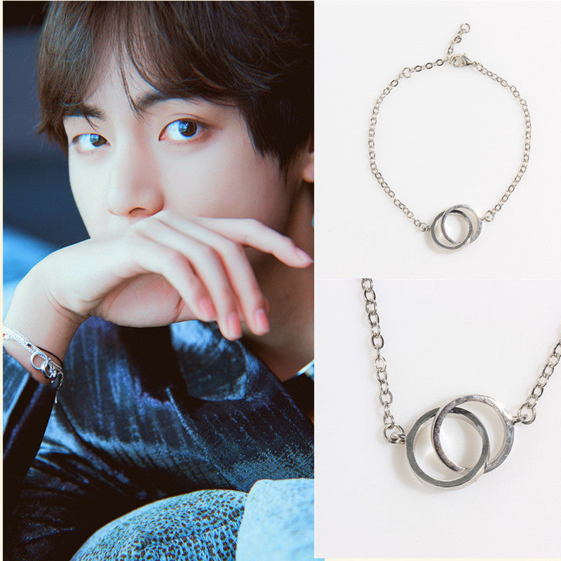 BTS bracelet titanium steel V - SD-style-shop