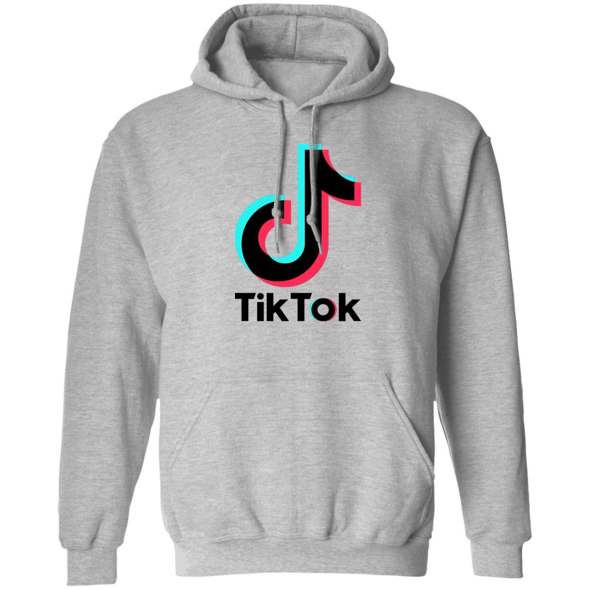 TikTok Hoodie with logo -white, grey, yellow, pink - SD-style-shop