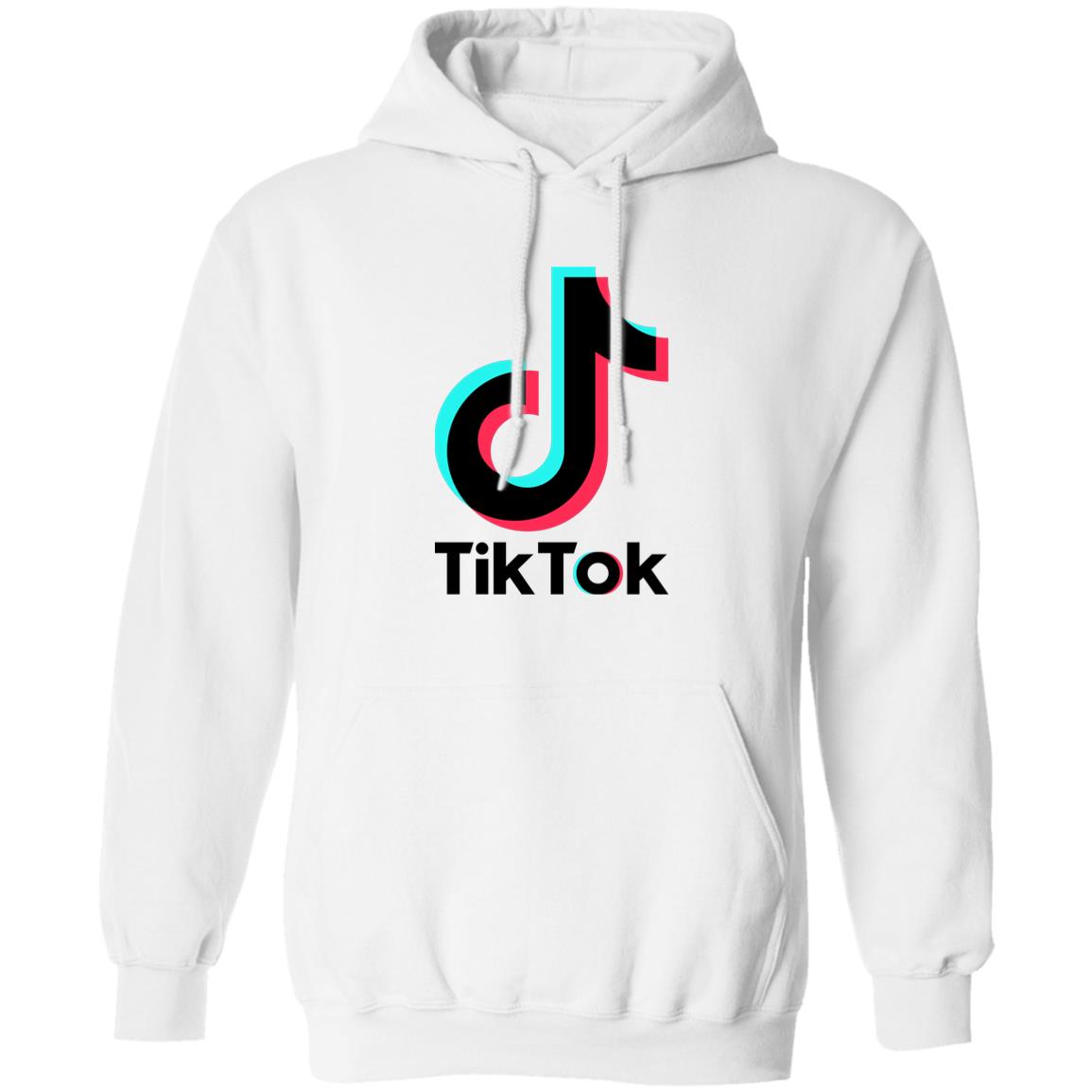 TikTok Hoodie with logo -white, grey, yellow, pink - SD-style-shop