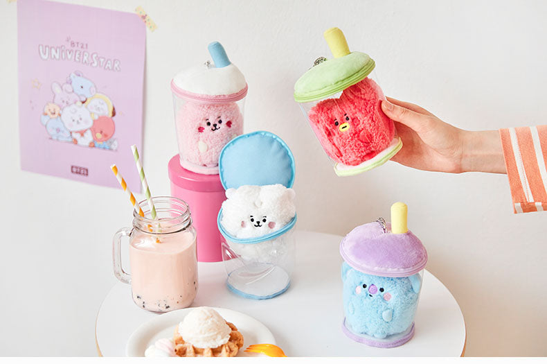 BT21 Bubble Tea plushie and cup - SD-style-shop