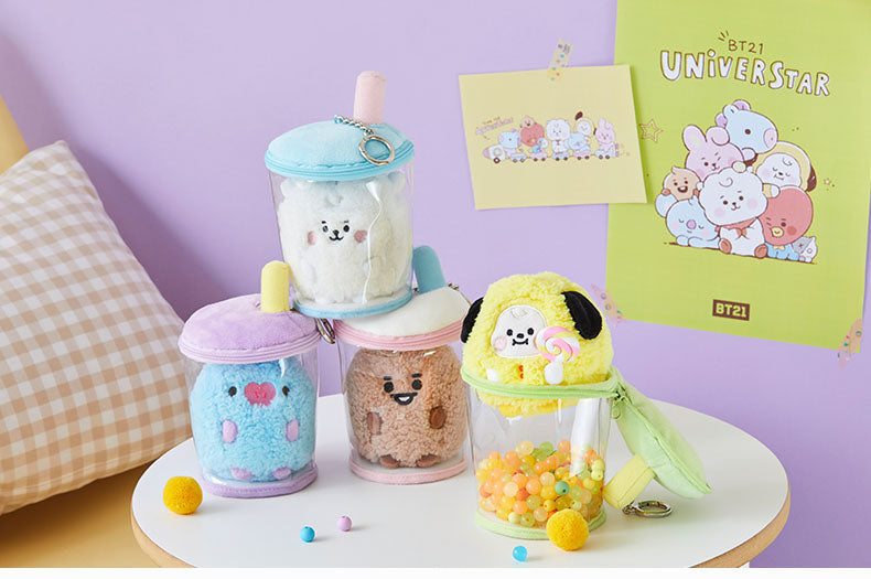 BT21 Bubble Tea plushie and cup - SD-style-shop