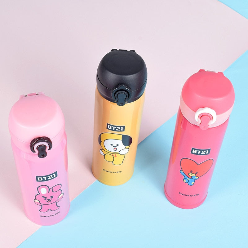 BT21 Thermos Water flask Stainless Steel - SD-style-shop