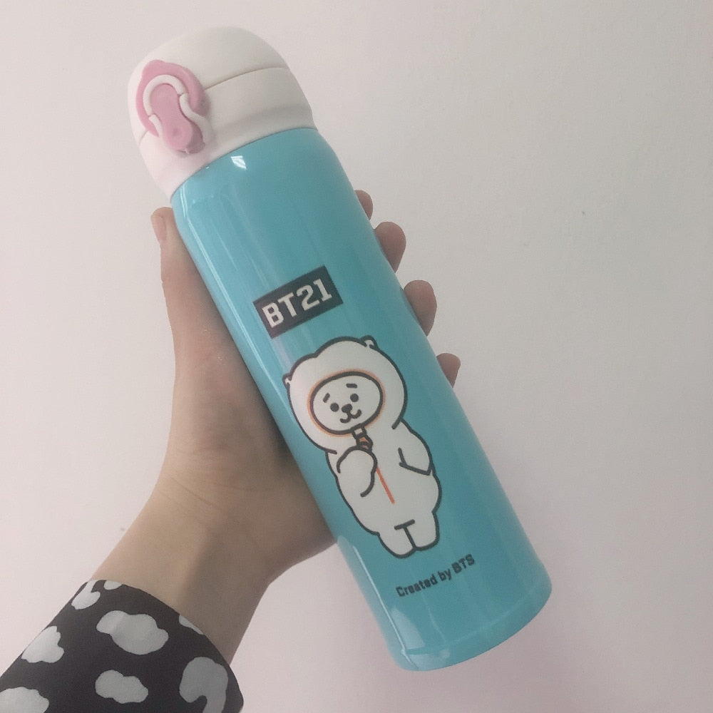 BT21 Thermos Water flask Stainless Steel - SD-style-shop