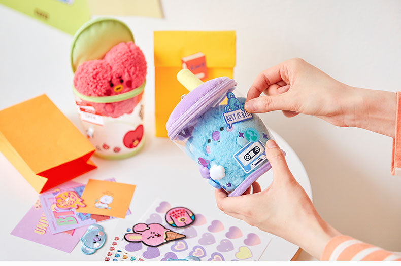 BT21 Bubble Tea plushie and cup - SD-style-shop