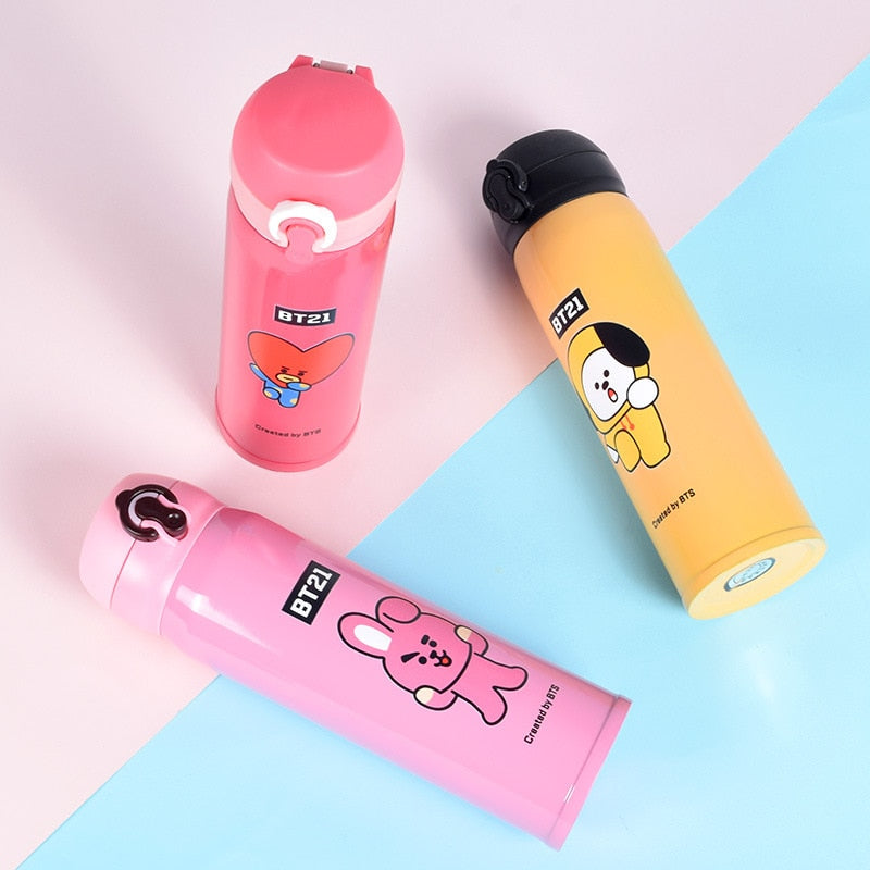 BT21 Thermos Water flask Stainless Steel - SD-style-shop