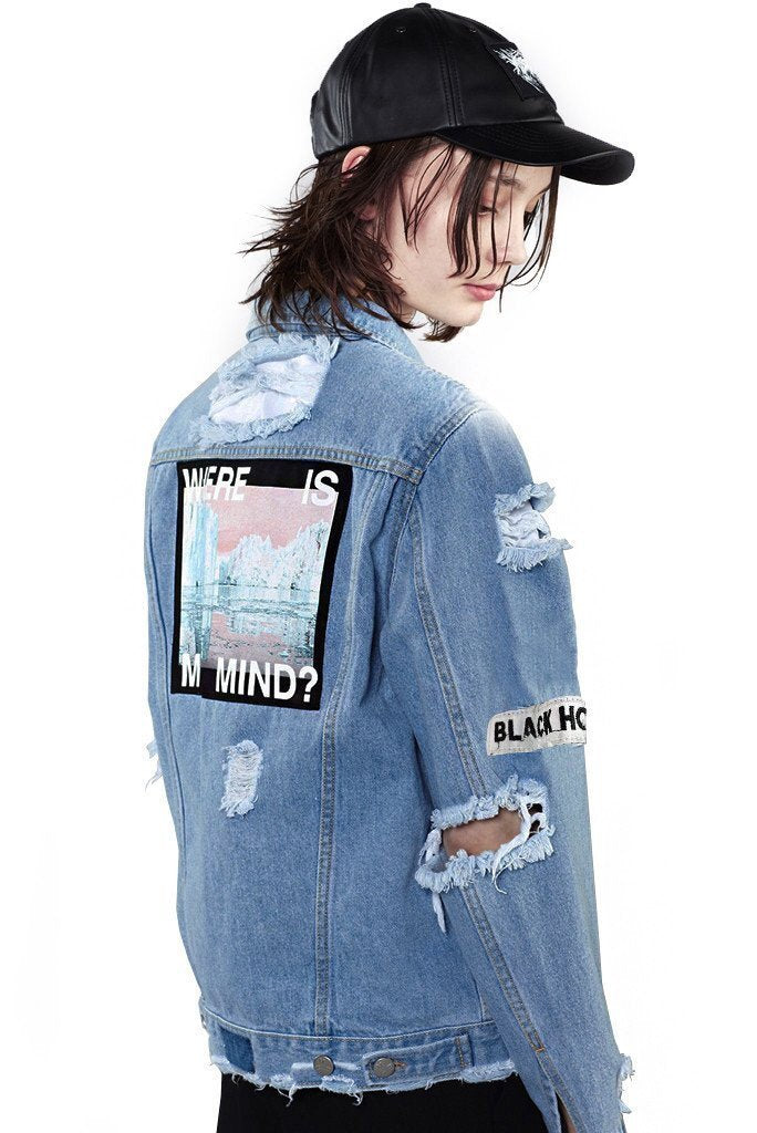 "Where is my mind"  BTS Denim Jacket - SD-style-shop