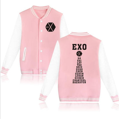 EXO Baseball Jacket - names - SD-style-shop