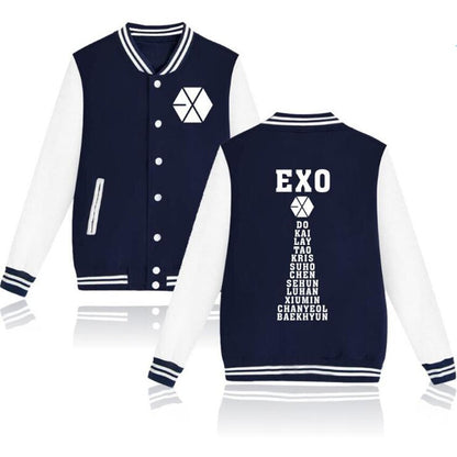 EXO Baseball Jacket - names - SD-style-shop