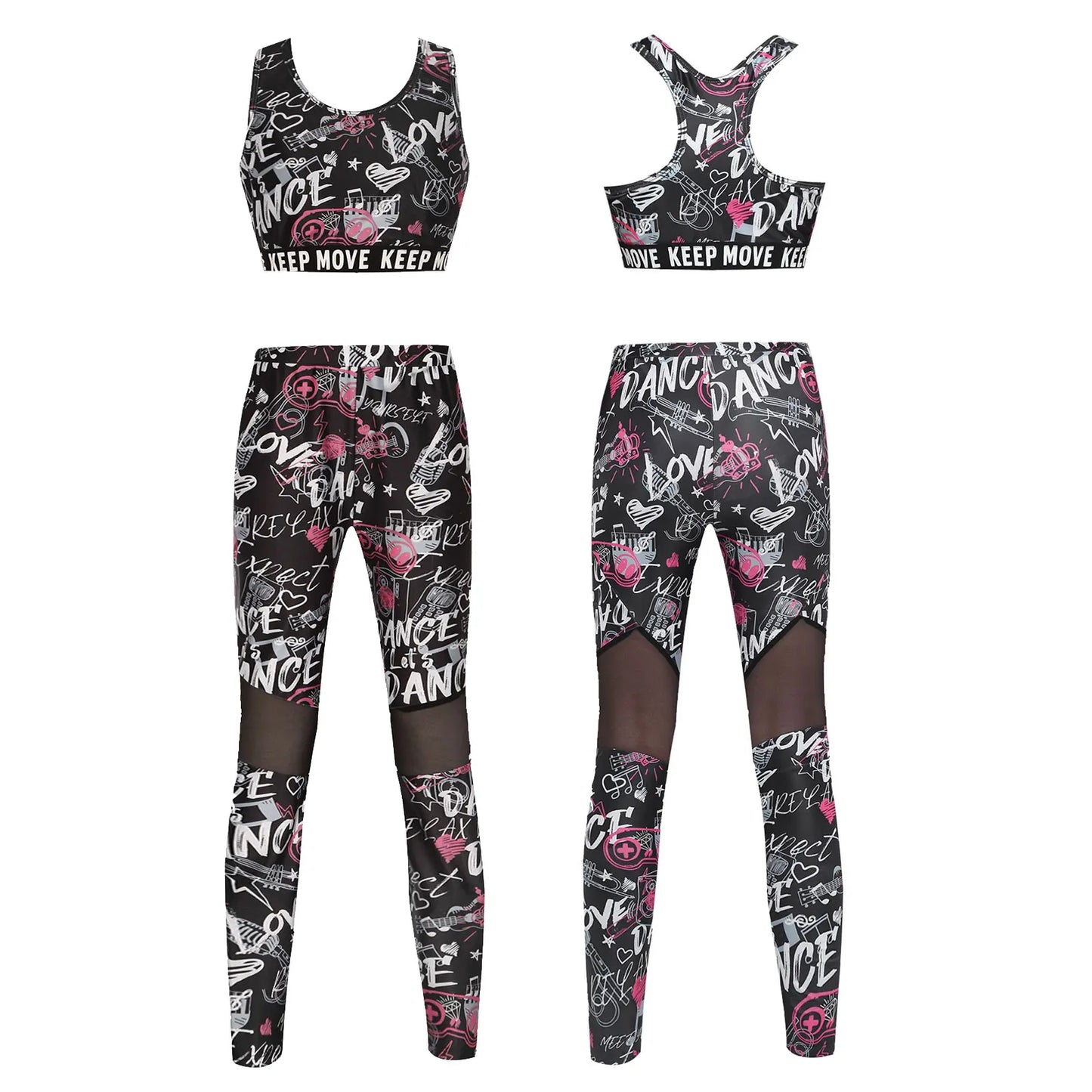 Kids Dance set:  Leggings + top - SD-style-shop