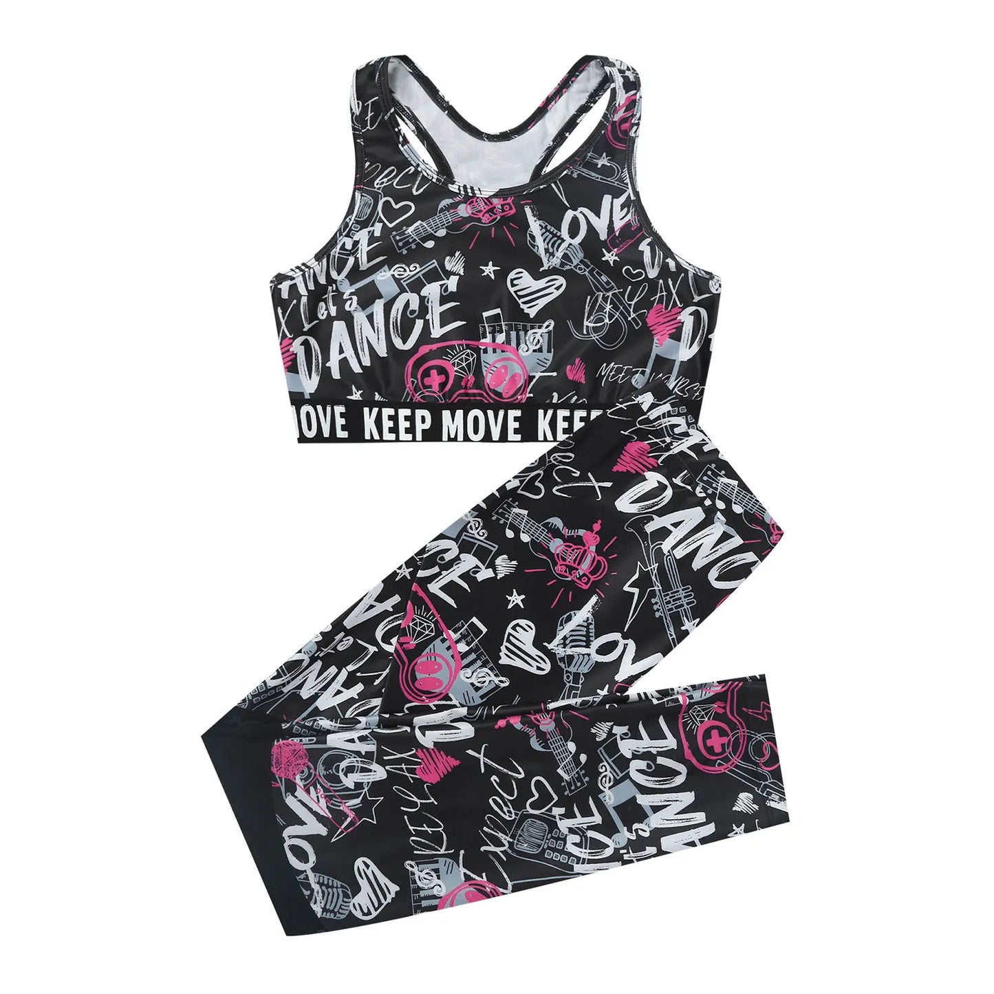 Kids Dance set:  Leggings + top - SD-style-shop