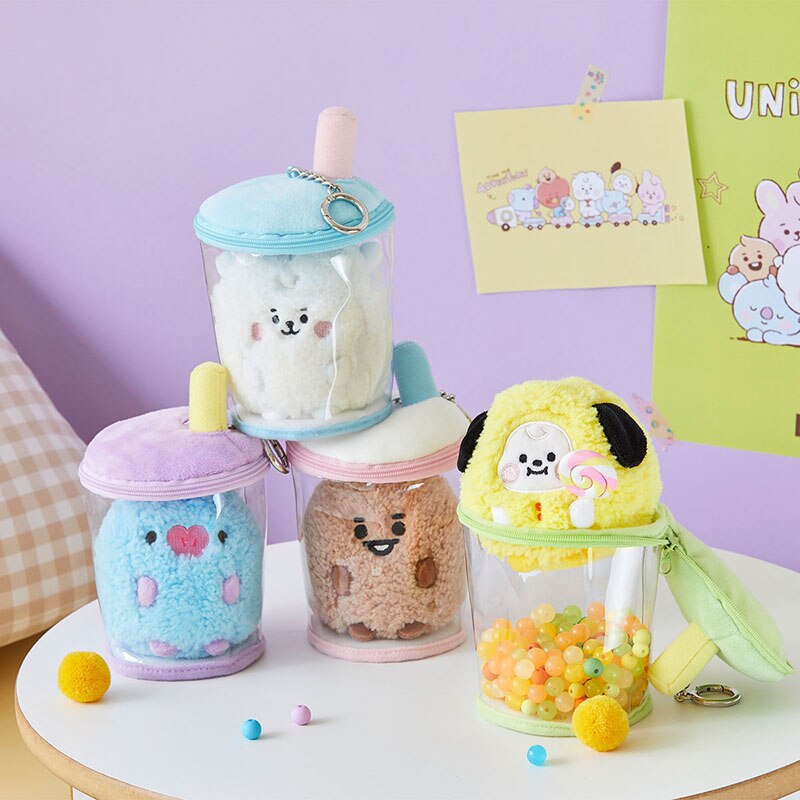 BT21 Bubble Tea plushie and cup - SD-style-shop