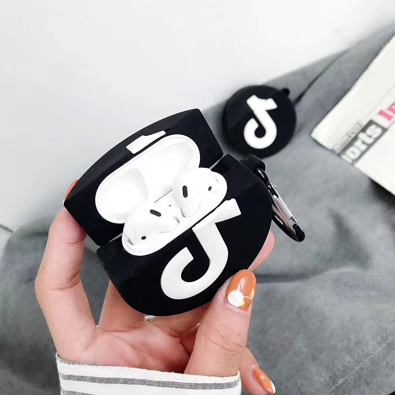 TikTok logo Silicone AirPods case - SD-style-shop