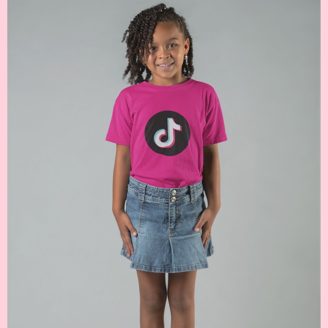 TikTok kids t-shirt with round TikTok logo - SD-style-shop