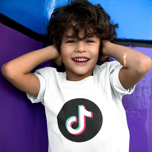 TikTok kids t-shirt with round TikTok logo - SD-style-shop