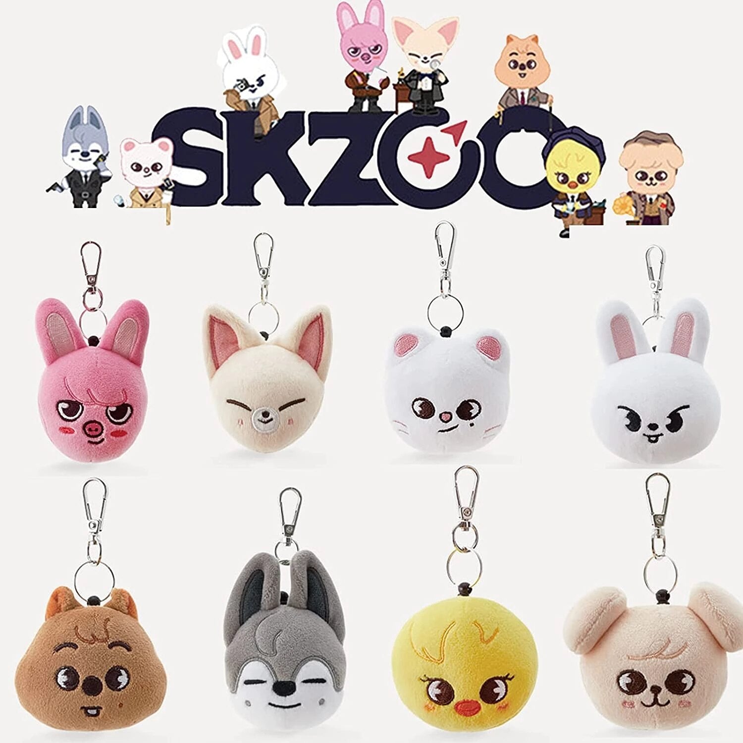 STRAY KIDS SKZOO - MINI FACE KEYRING - SD-style-shop