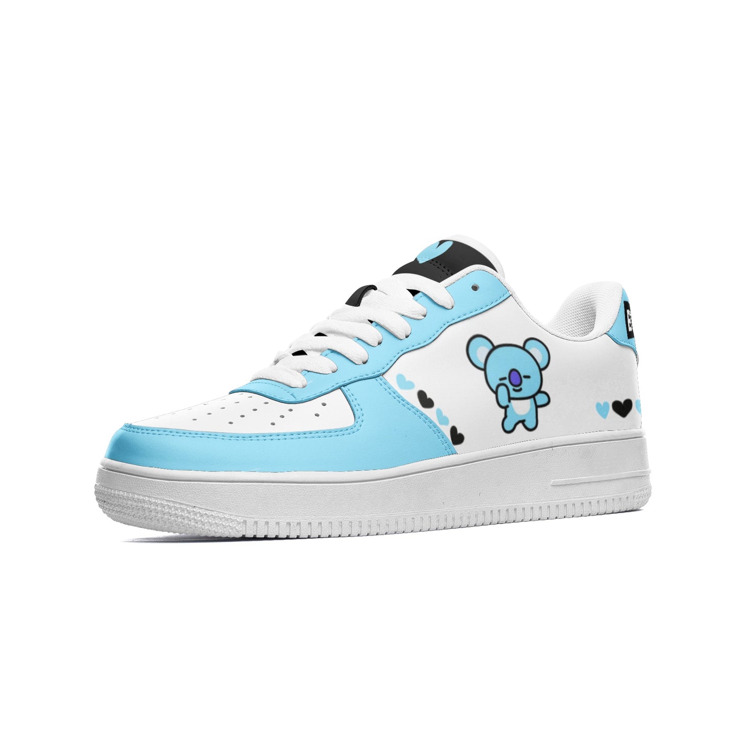 BT21 Koya Unisex Low Top Leather Sneakers - Blue BTS shoes - SD-style-shop