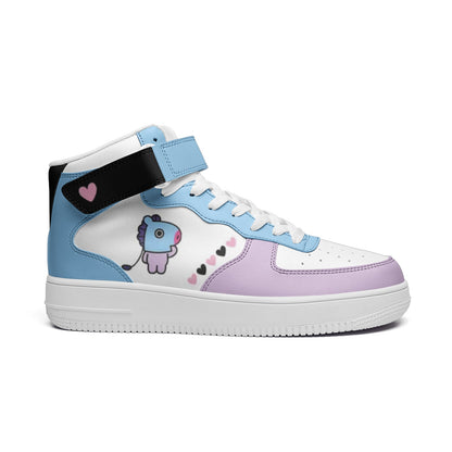 BT21 Mang Unisex high Top Leather Sneakers
