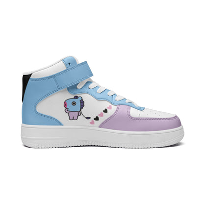 BT21 Mang Unisex high Top Leather Sneakers