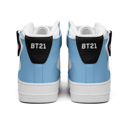BT21 Mang Unisex high Top Leather Sneakers