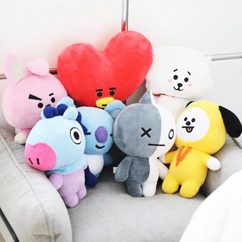 Bt21 Pluche Pillow doll TATA VAN COOKY CHIMMY SHOOKY KOYA RJ MANG - SD-style-shop