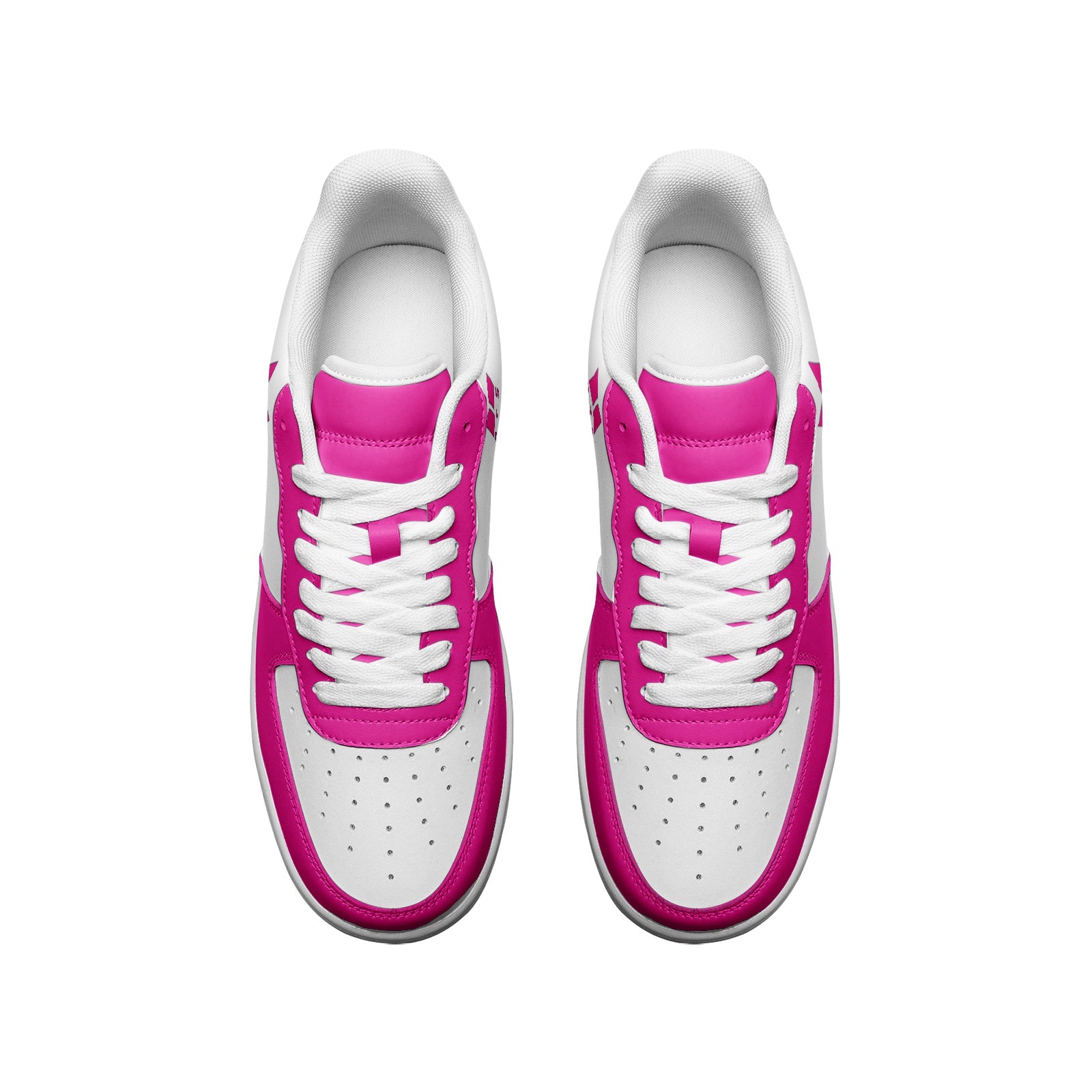 BTS Logo Unisex Low Top Leather Sneakers Hot Pink - SD-style-shop