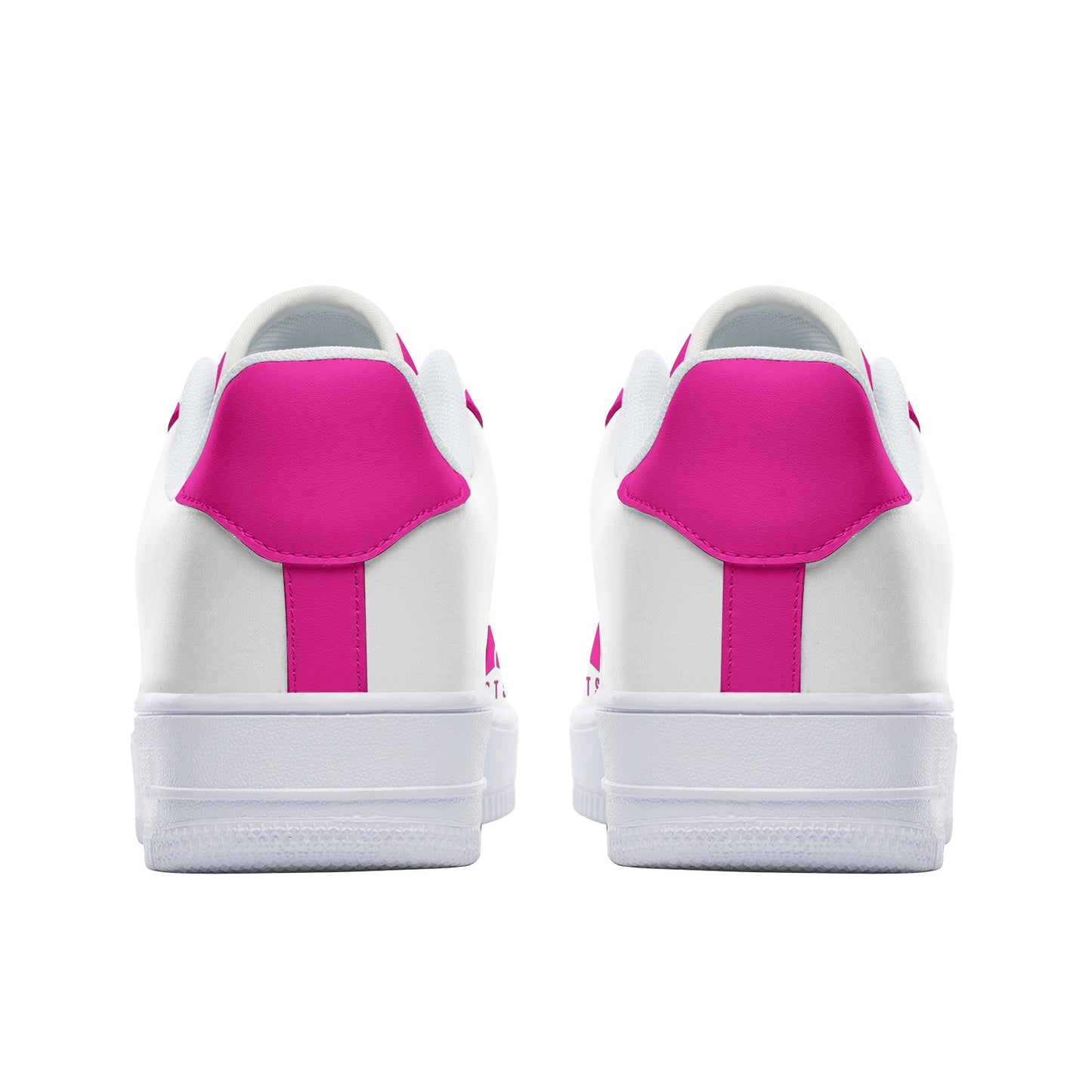 BTS Logo Unisex Low Top Leather Sneakers Hot Pink - SD-style-shop