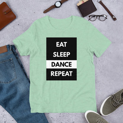 Eat Sleep Dance Repeat T-shirt Short-Sleeve Unisex dancer T-Shirt - SD-style-shop