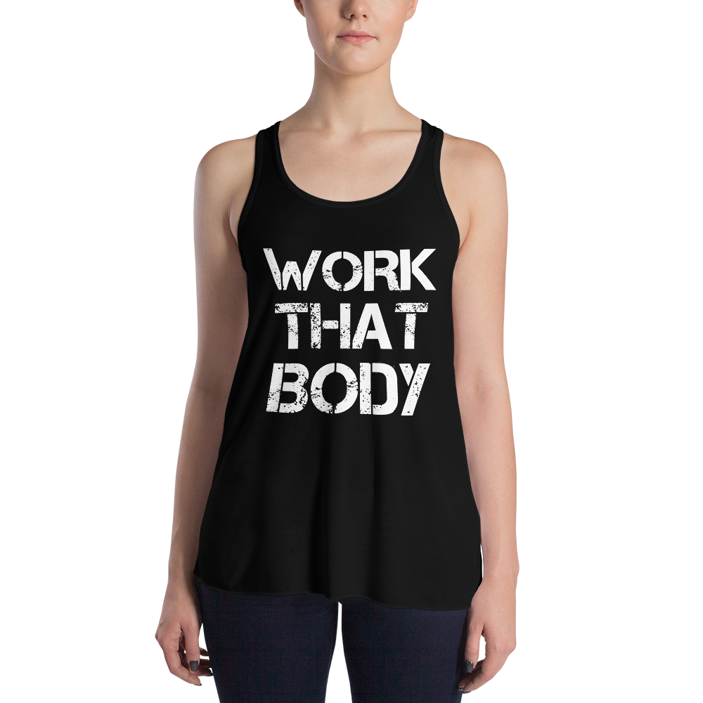 Work That Body Flowy Racerback Tank - SD-style-shop