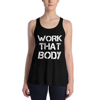 Work That Body Flowy Racerback Tank - SD-style-shop