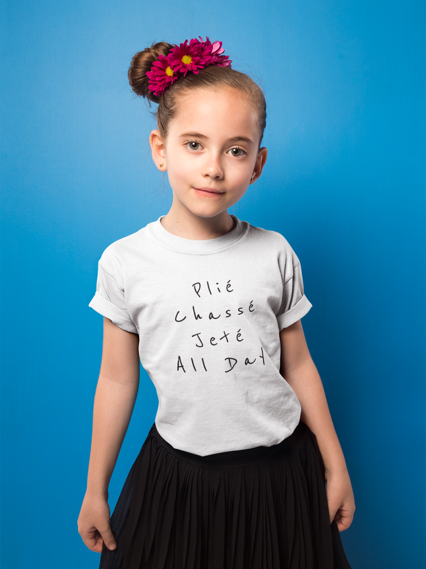 Plié, Chassé, Jeté, All day. Kids Softstyle Tee - SD-style-shop