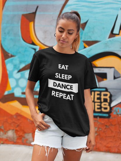 Eat Sleep Dance Repeat T-shirt Short-Sleeve Unisex dancer T-Shirt - SD-style-shop